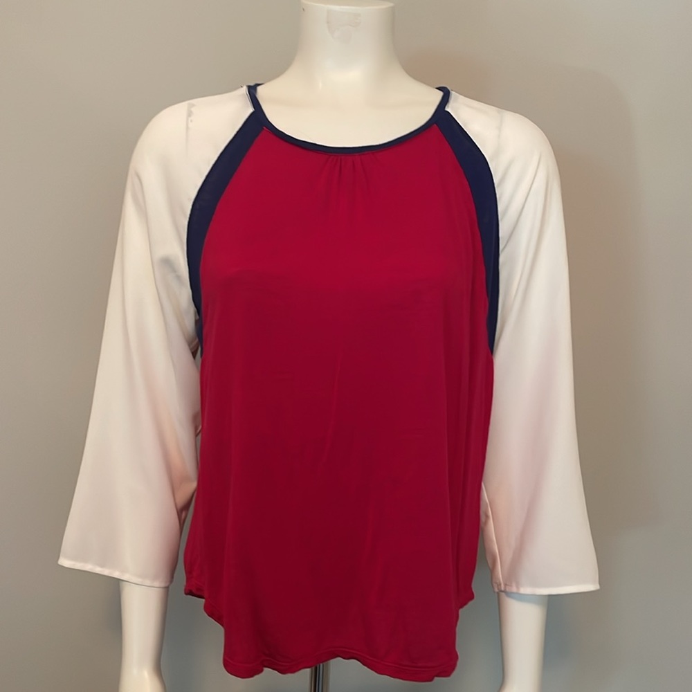 Tommy Hilfiger Athluxe Baseball Shirt Size L